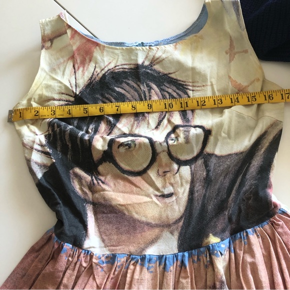 ✨Upcycled DIY Harry Potter homemade sheet dress Hogwarts Unique Vintage Pinup✨ - Picture 6 of 8
